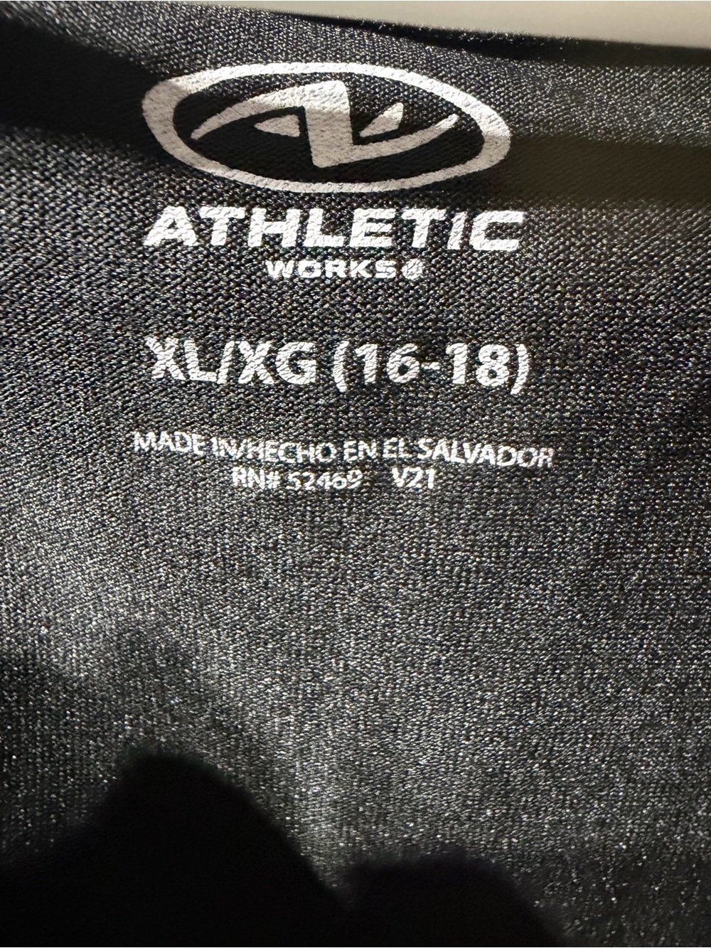 Athletic Works Black V Neck Short Sleeve Activewear Workout T Shirt NWOT XL - Picture 3 of 3